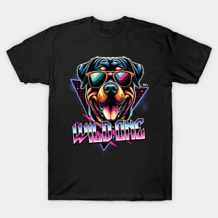 Wild One Rottweiler Dog T-Shirt